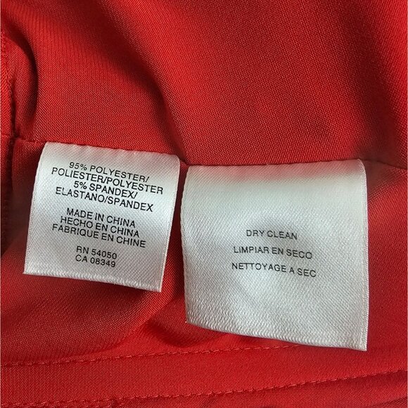 Jones New York Red Halter Dress Size 14 Cocktail Party Monroe Christmas Holiday - Picture 5 of 10